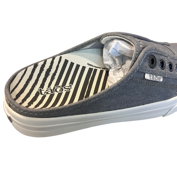Taos NEW EZ Soul Grey Wash Canvas Slip on Sneakers SZ 7 - Picture 5 of 10